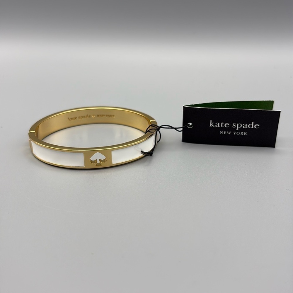 KATE SPADE • Hole Punch Hinged Bangle Bracelet